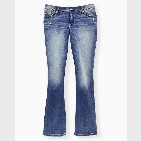 Torrid Luxe Slim Boot Jean - Super Stretch Light Wash Size 18 - Picture 3 of 3